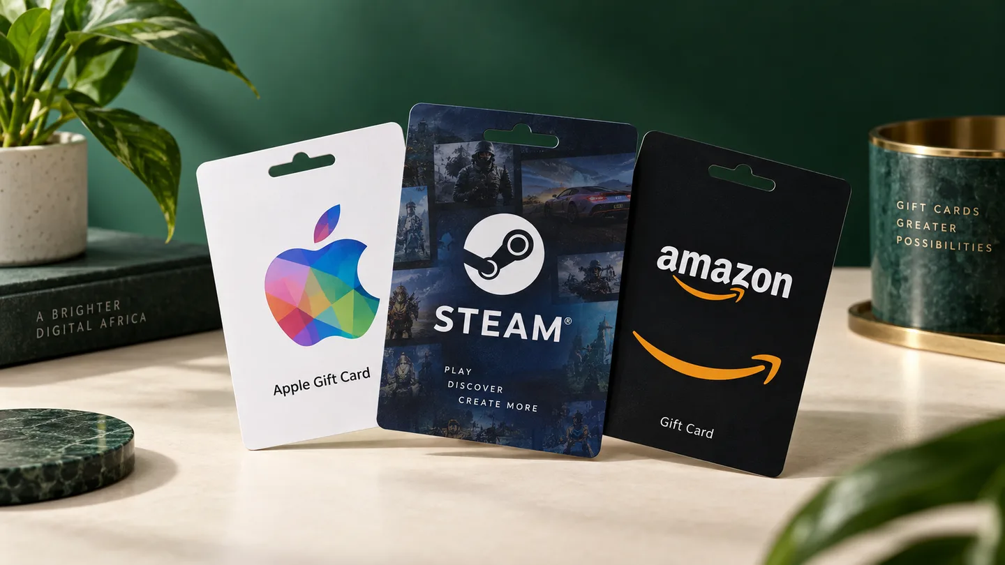 Apple, Steam and Amazon gift cards ready to trade for Naira